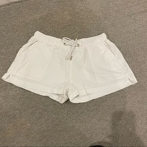 White Linen Shorts Size Medium